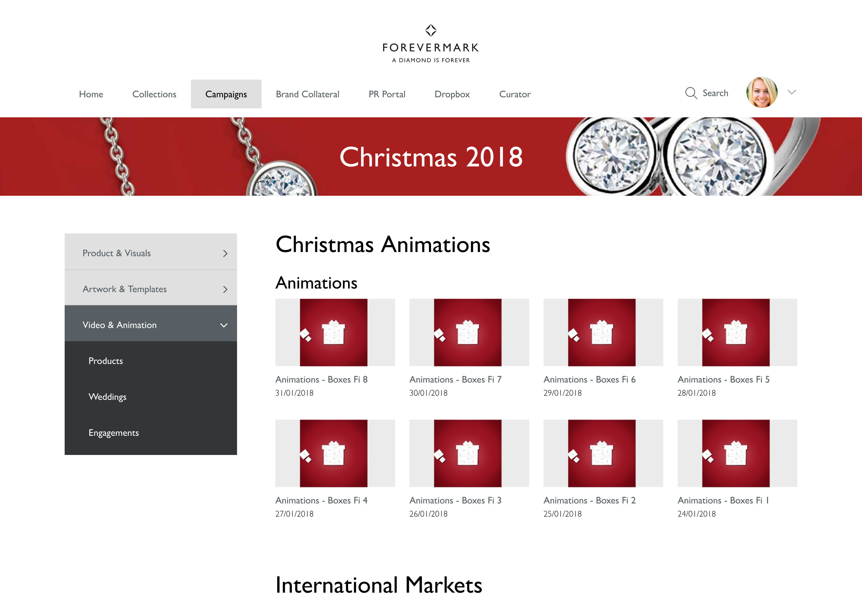 christmas 2018 section page