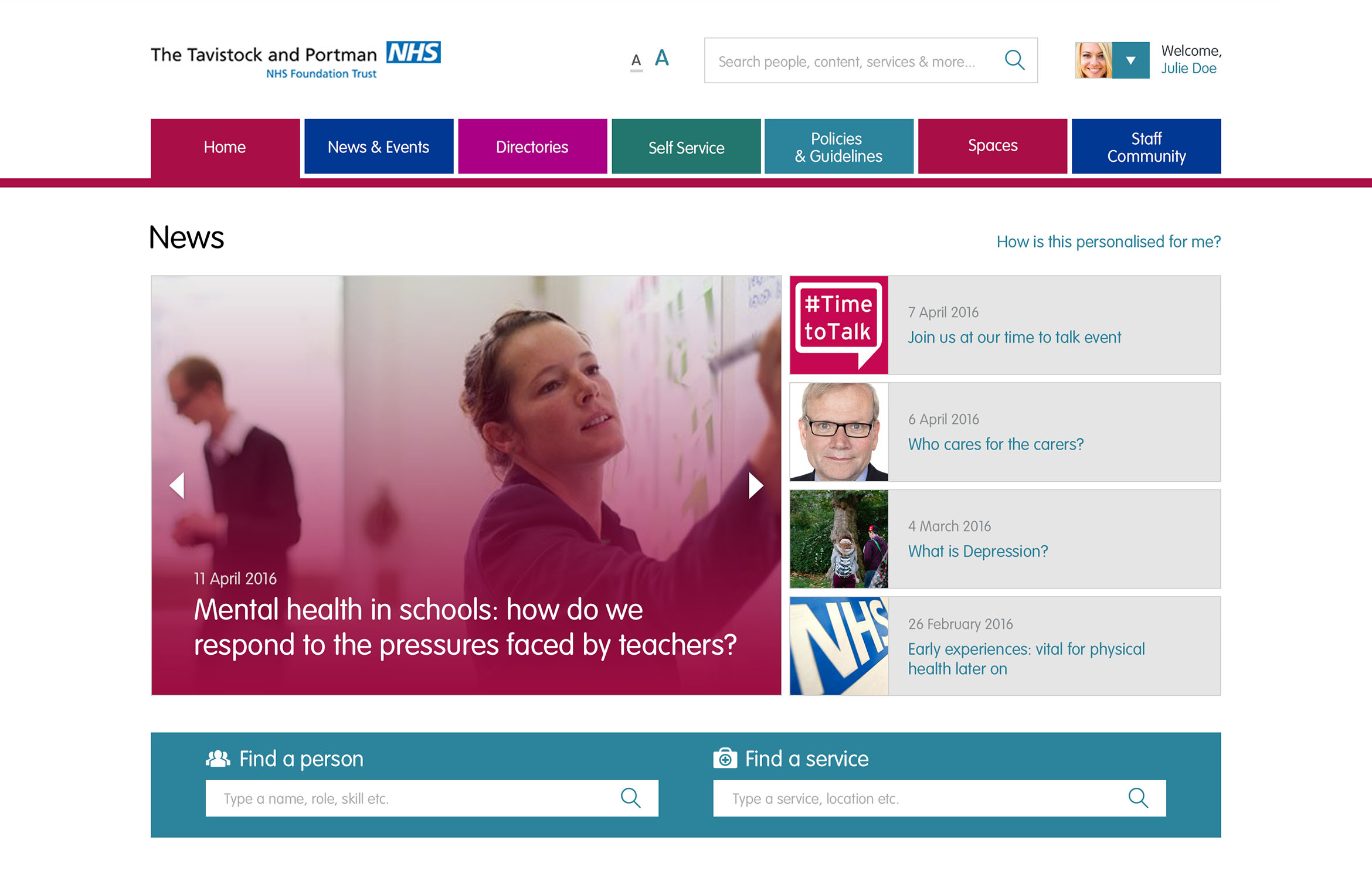 homepage